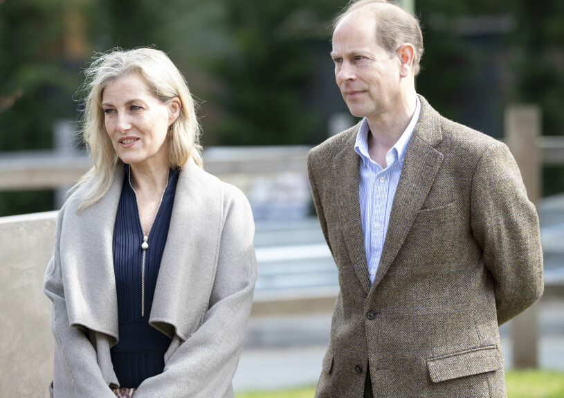 Prins Edward med sin fru Sophie. Prins Edward med sin fru Sophie