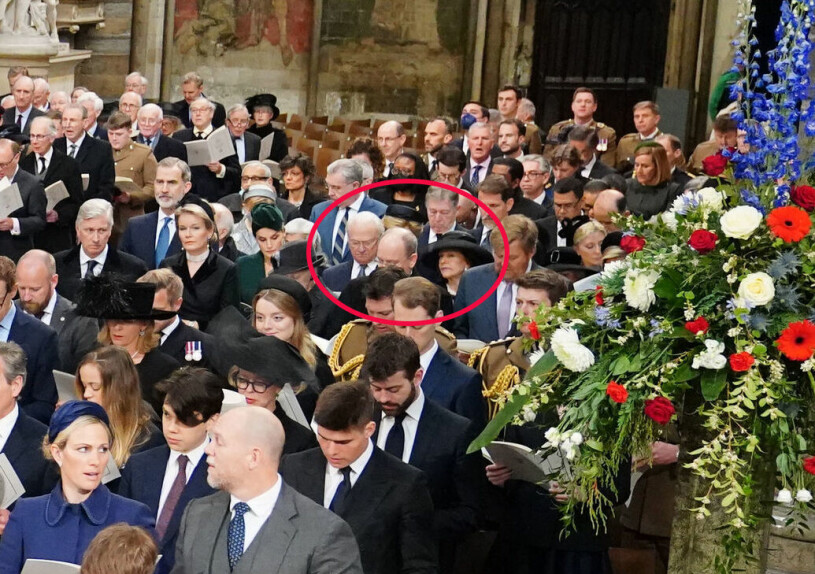 Kungaparet under minnesgudstjänsten i Westminster Abbey i dag. Kung Carl Gustaf och Drottning Silvia i Westminster Abbey, ceremonin till minne av prins Philip