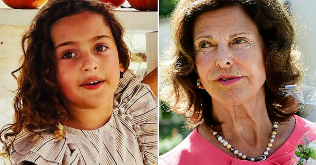 Prinsessan Adrienne och drottning Silvia