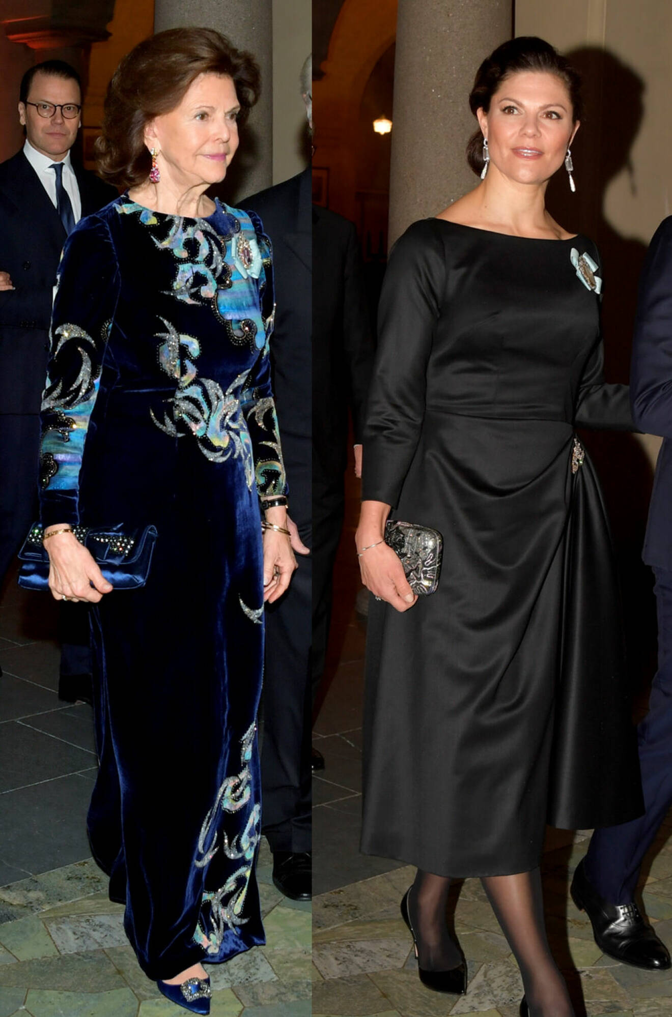 Drottning Silvia omsydd sammet Kronprinsessan Victoria Nobel 2021 Nobelklänning Pär Engsheden Retro Dior