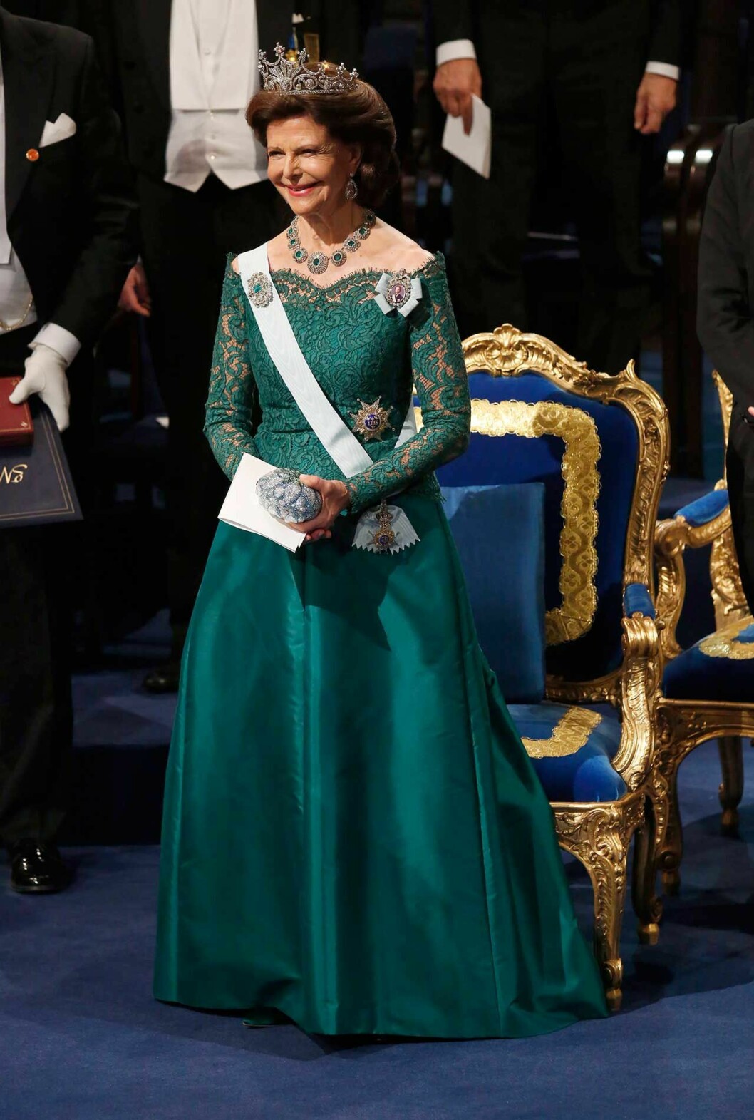 Drottning Silvia på 2018 års Nobelfest. drottning silvia nobelfesten 2018