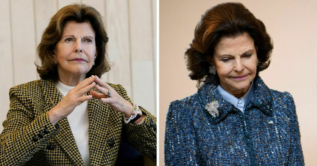 Drottning Silvia får inte följa med till London. Drottning Silvia