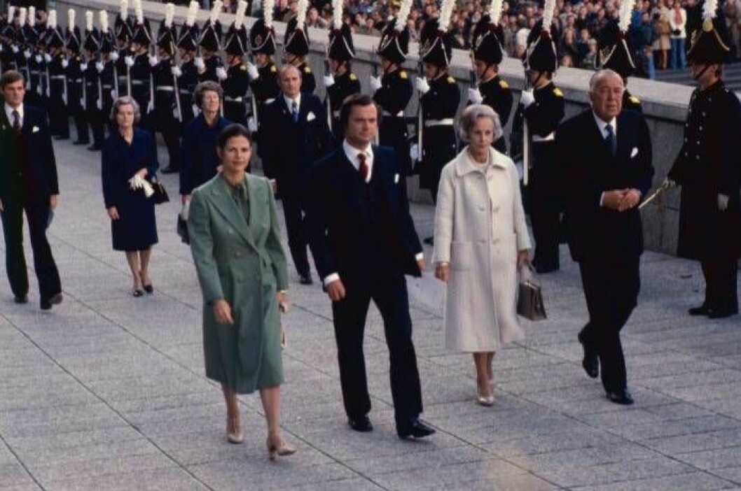 Klädd i grönt 1977. Silvia