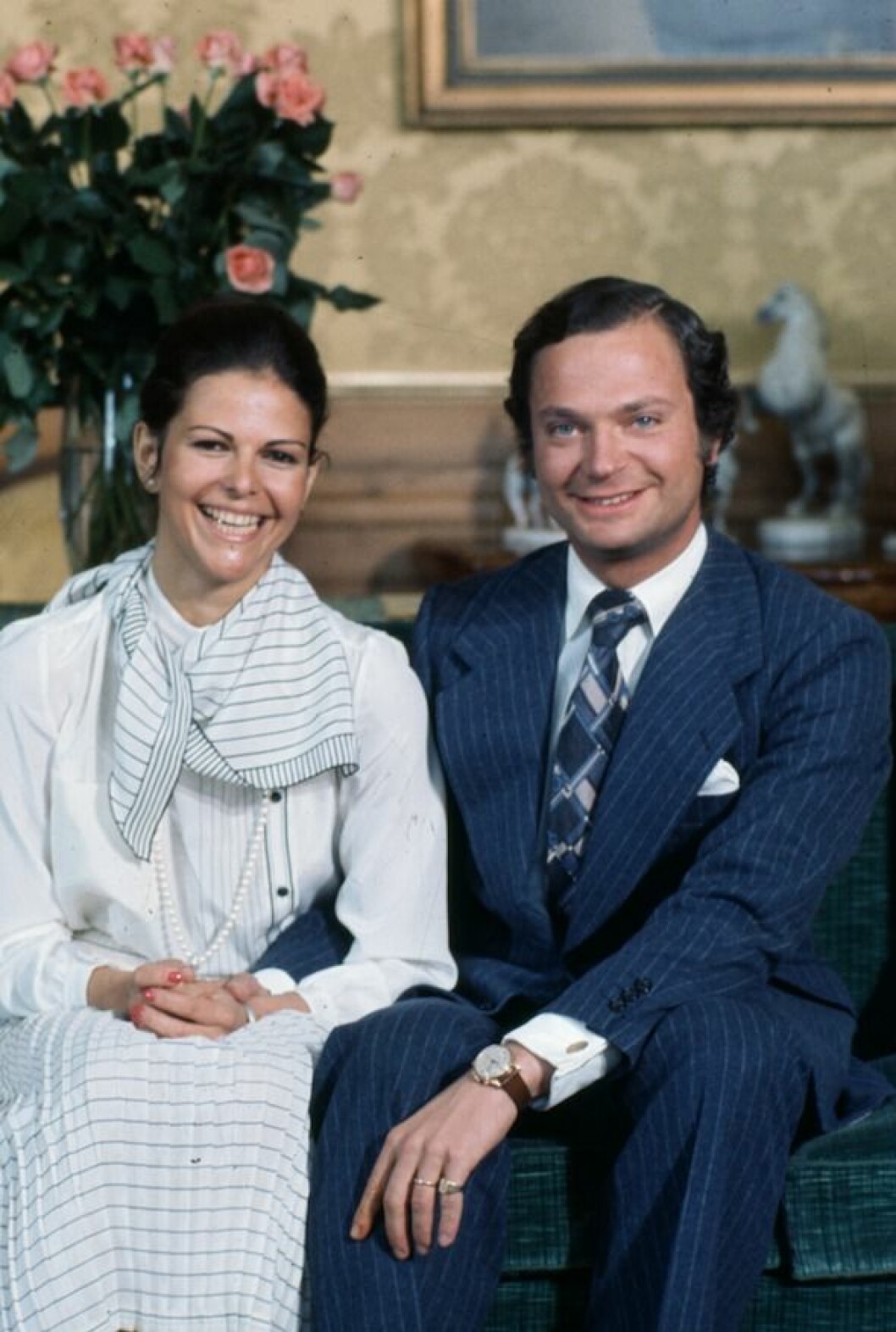 Kung Carl XVI Gustaf och drottning Silvia.
