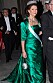 Drottning Silvia i en smaragdgrön klänning som hon burit på Nobelfesten.