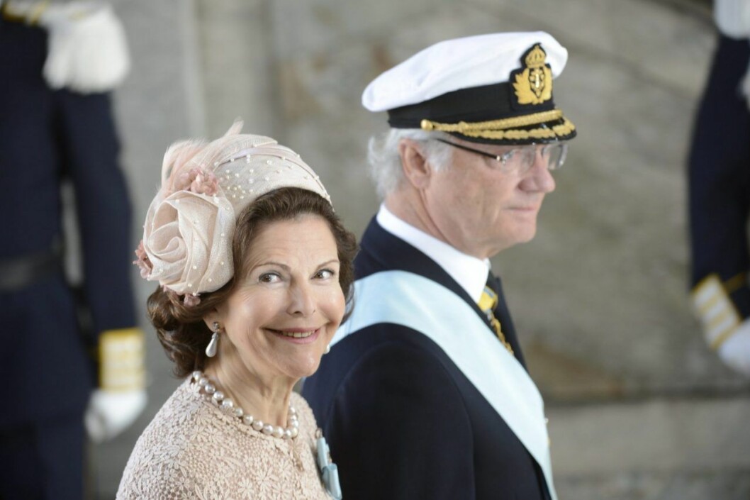 Silvia våren 2012, på prinsessan Estelles dop. Silvia 2012