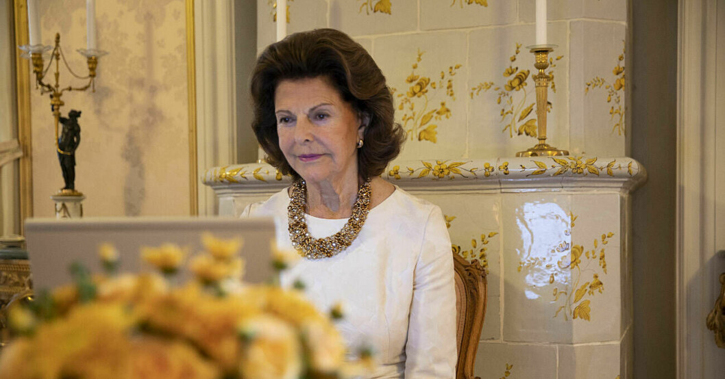 Drottning Silvias signatur-frisyr! Drottning Silvia med fönat hår