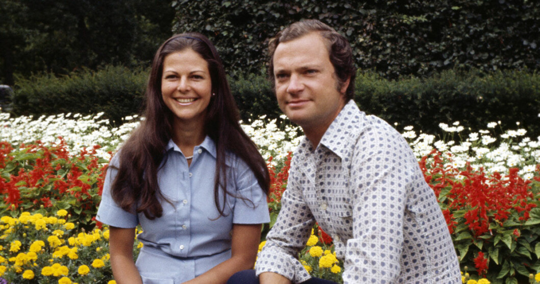 Första gången Silvia åt middag med kungen, som då var kronprins, blev det kanske inte riktigt som hon hade tänkt sig. silvia och kungen unga