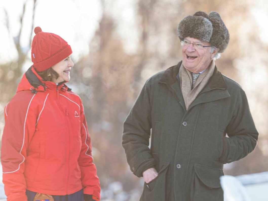 Silvia och kungen i Jokkmokk