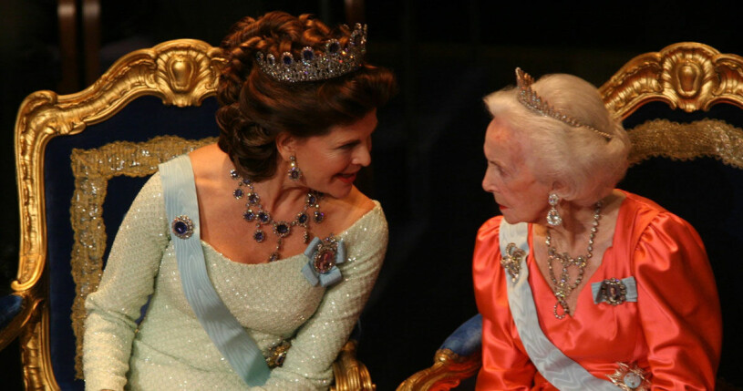 Prinsessan Lilian var ett stöd för drottning Silvia. Foto: Stella Pictures Prinsessan Lilan och drottning Silvia