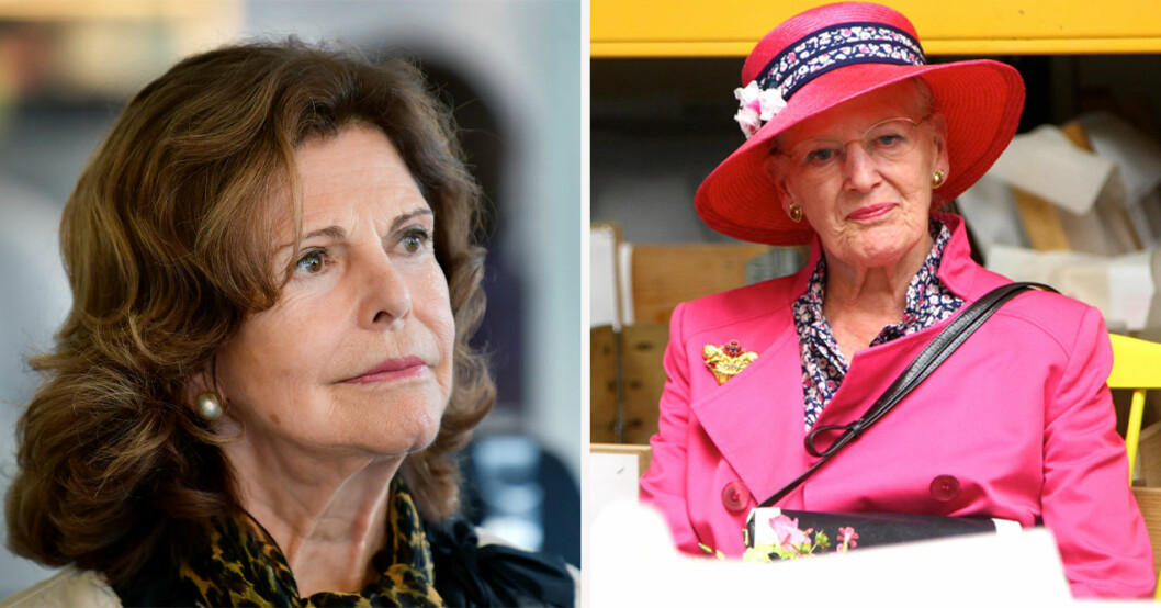 Drottning Silvia och drottning Margrethe