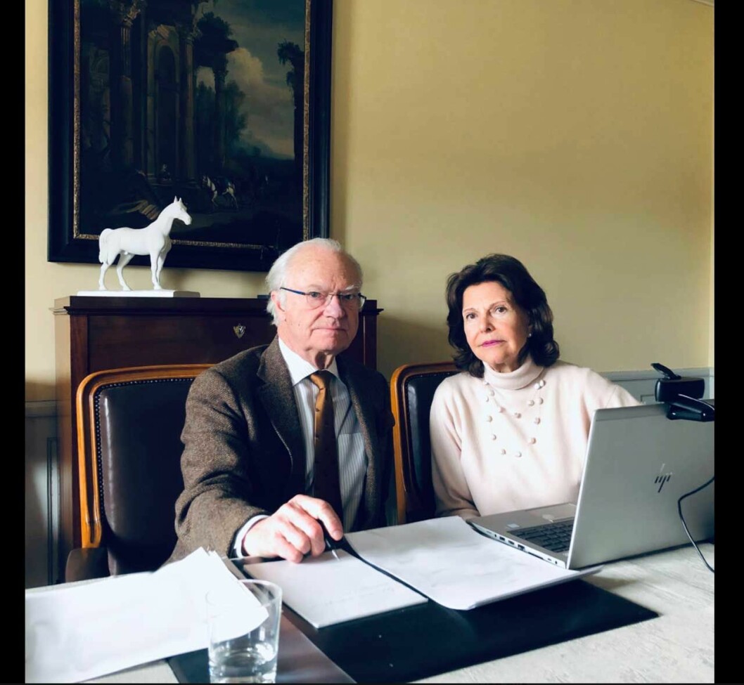 Kungaparet på Stenhammars slott. Kungaparet