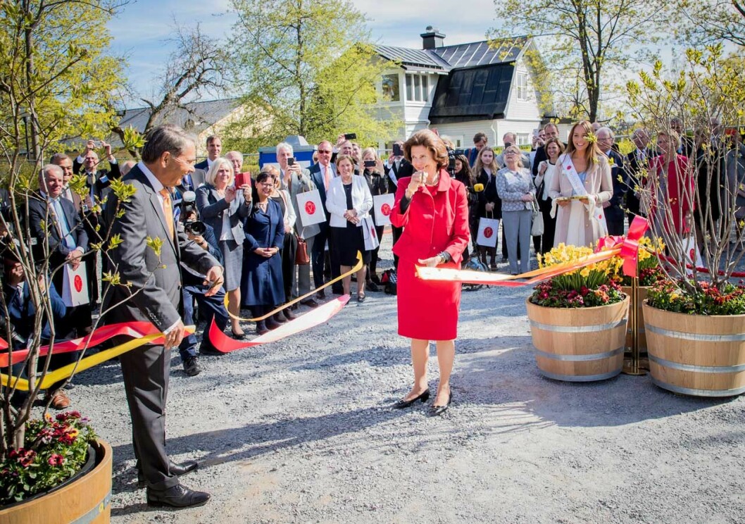 Drottningen invigde i maj 2017. Drottning Silvia invigningen SilviaBo 2017