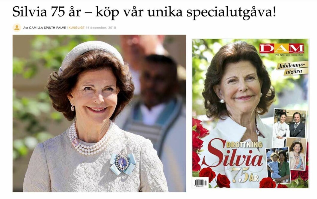 drottning silvia 75 år