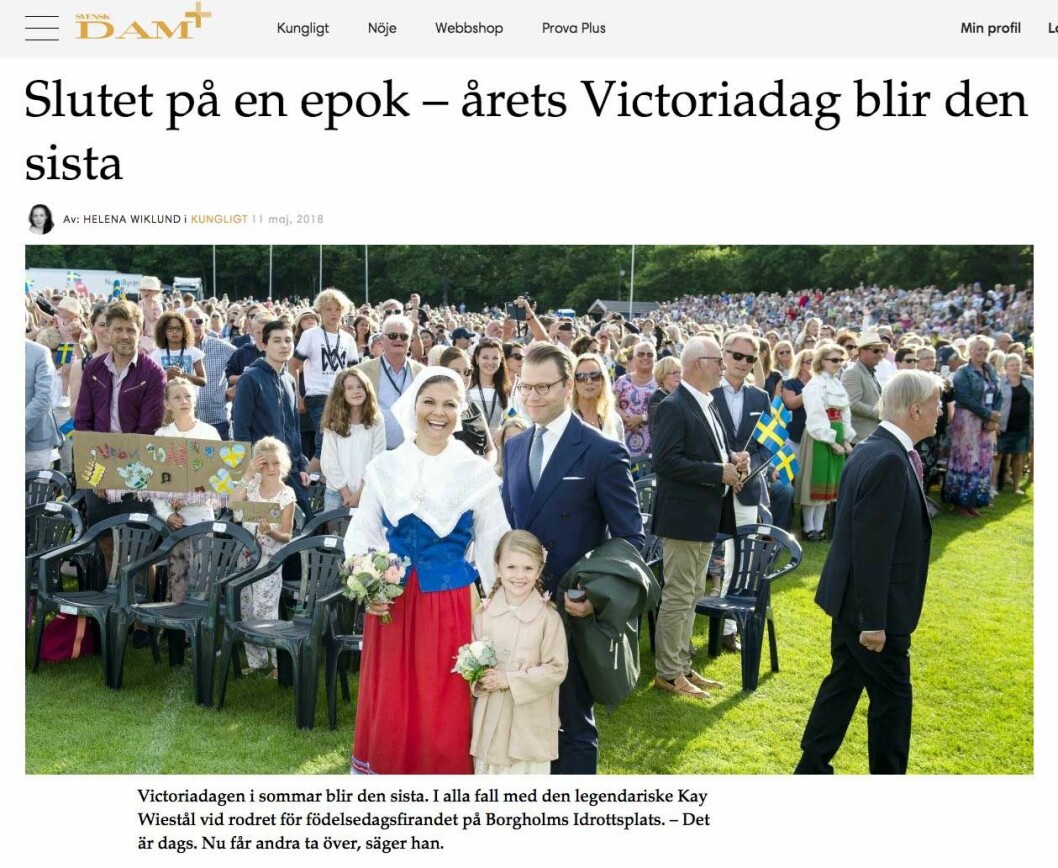 Slutet på en epok – årets Victoriadag blir den sista