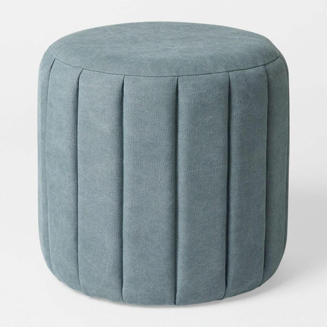 Blå sittpuff