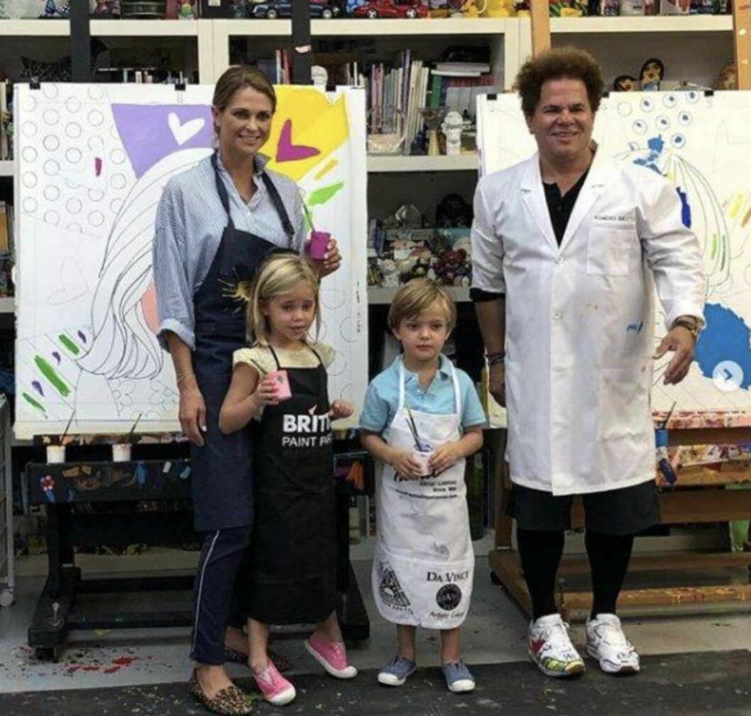 Prinsessan Madeleine besöker Romeros galleri. Prinsessan Madeleine besöker Romeros galleri.