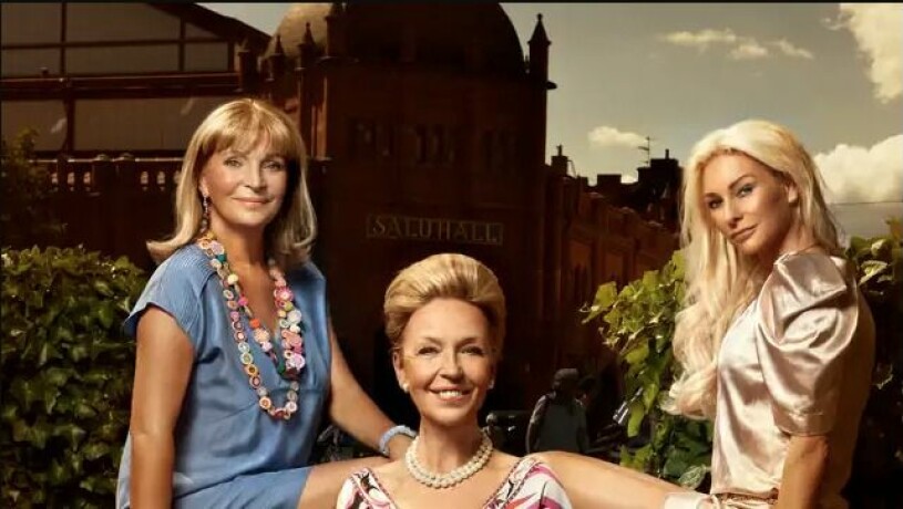Grete Qviberg, Gaby Borglund och Tone Oppenstam i "Ladies på Östermalm". Foto: Andreas Lundberg/TV4