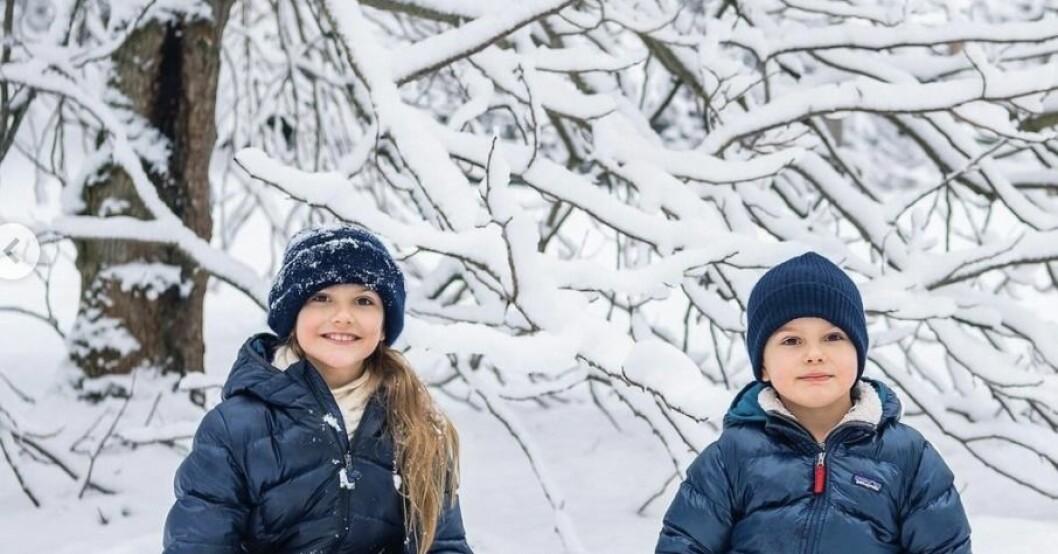 En fantastisk bild – men varför användes just den? Prinsessan Estelle och prins Oscar
