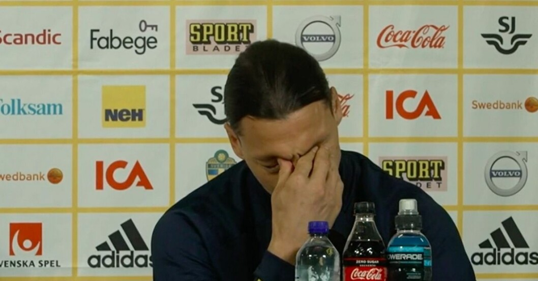 Zlatan Ibrahimovic i tårar efter frågan om sönerna. Zlatan Ibrahimovic