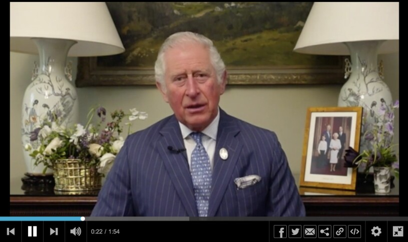 Det dolda budskapet i prins Charles nya videofilm: Bara kärntruppen räknas. Det vill säga sonen William och sonsonen prins George. Prins Charles videoklipp