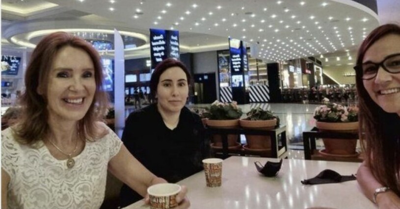 Bilden som har publicerats på ett privat konto på Instagram har inte kunnat verifieras men bedöms som trovärdig av BBC och Sky News. prinsessan latifa