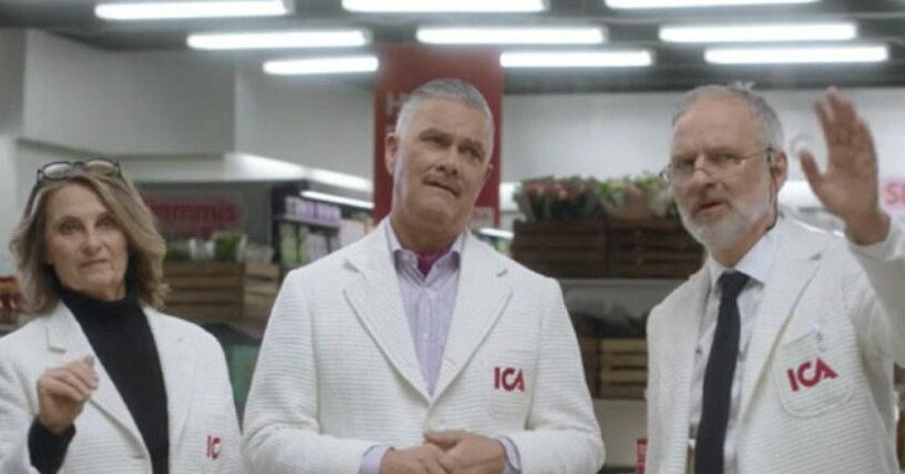 Suzanne Reuter och Björn Kjellman i Ica-reklamen – vad tycker ni? Suzanne Reuter och Björn Kjellman i Ica-reklamen