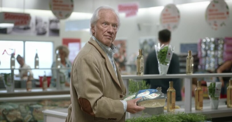Loa Falkman i senaste Ica-reklamen. loa falkman