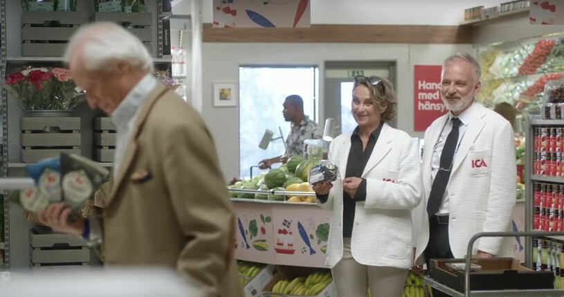Loa Falkman tillbaka i Ica-reklamen – som kund!