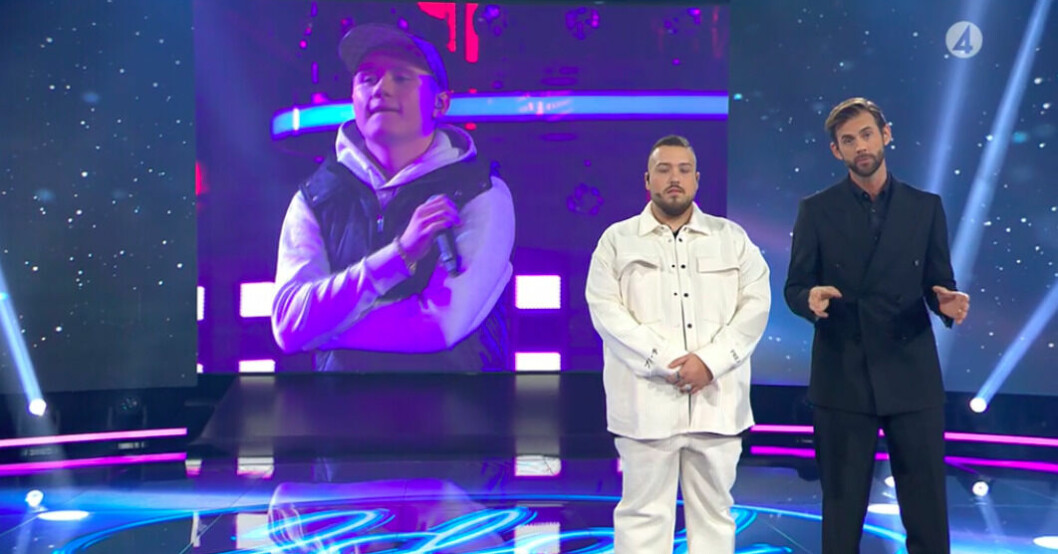 Hyllningen till Einár blev inte som tänkt. Skärmdump TV4 play. TV4 Idol