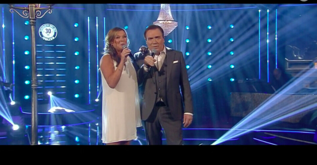 Lotta Engberg och Christer Sjögren i Bingolotto