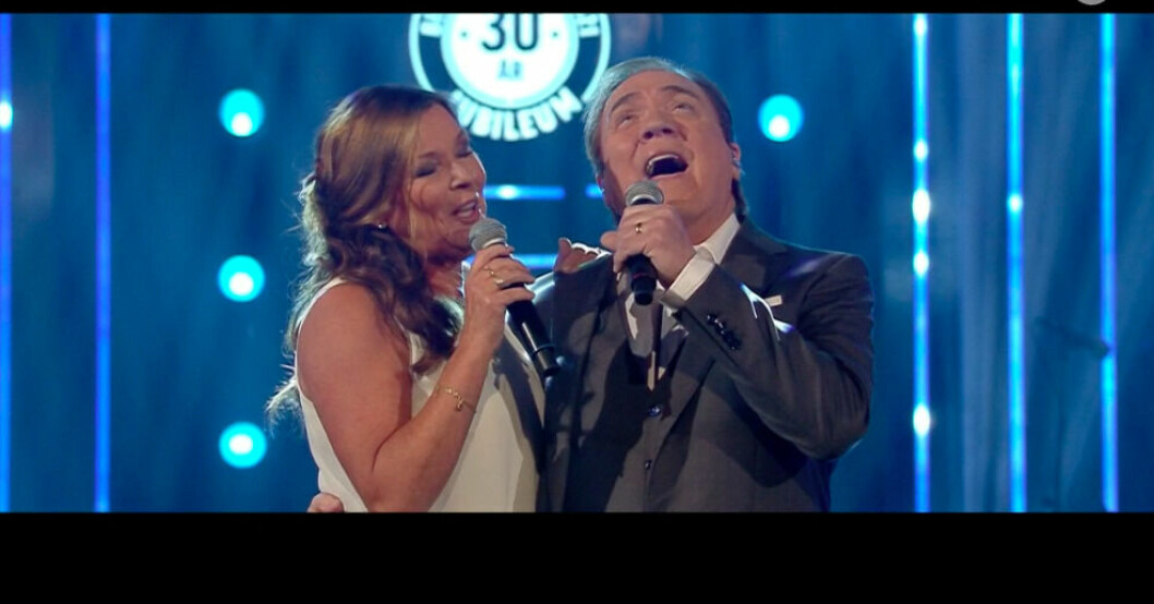 Lotta Engberg och Christer Sjögren uppträdde tillsammans i går, eller egentligen i torsdags... Lotta Engberg och Christer Sjögren
