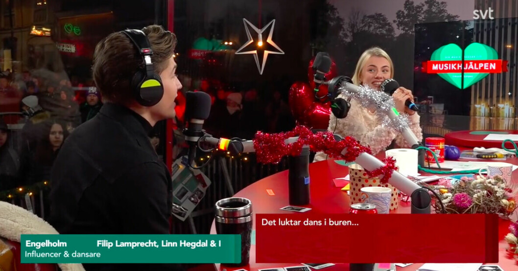 Filip Lamprecht och Linn Hegdal berättar om vänskapen i Musikhjälpen. Filip Lamprecht och Linn Hegdal