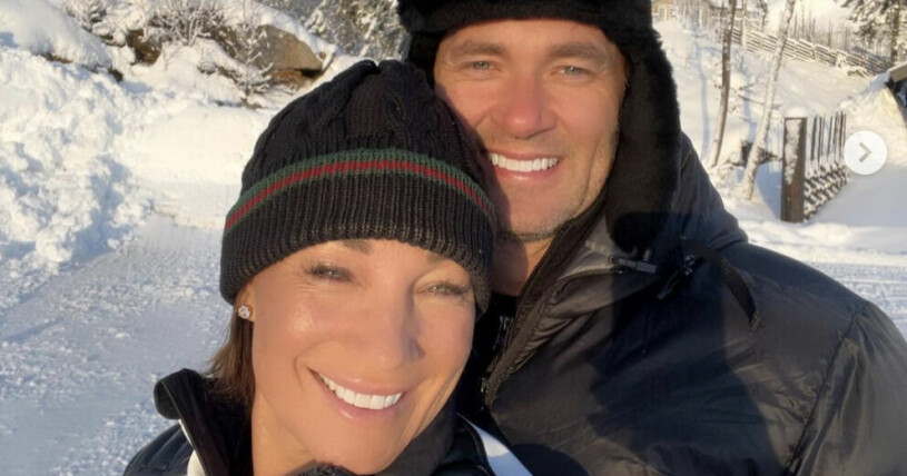 Charlotte och Anders njuter av solen i Åre! Charlotte Perrelli och Anders Jensen i Åre 2021
