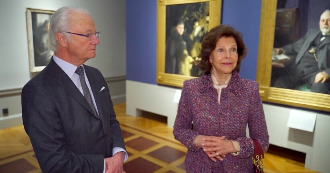 "En väldigt fin liten man", säger drottning Silvia om prins Julian. Kung Carl Gustaf och drottning Silvia