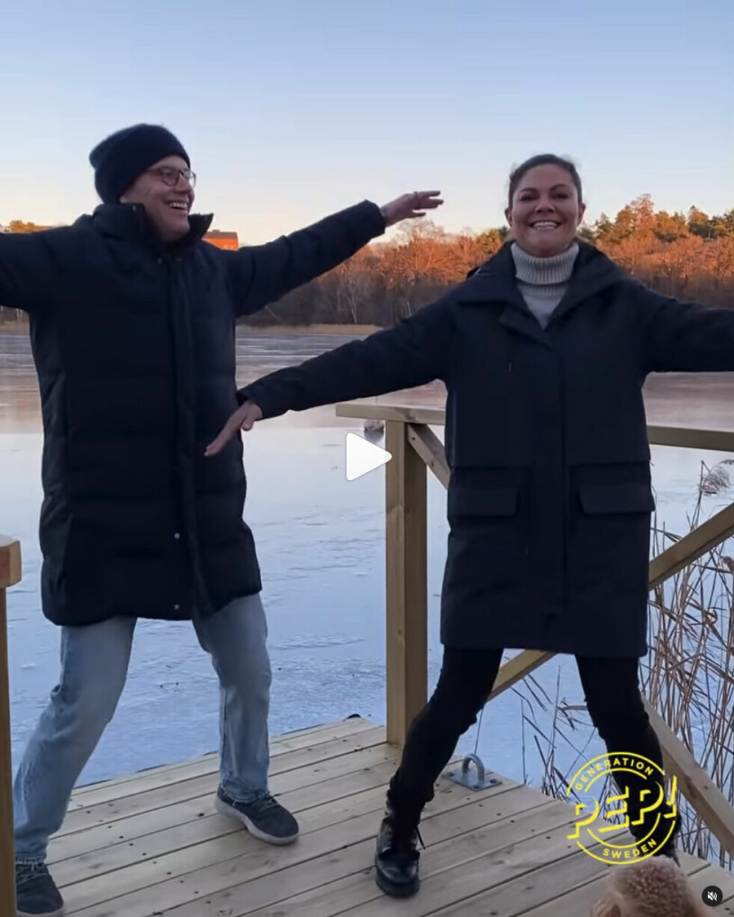 Kronprinsessan Victoria och prins Daniel – vilken härlig energi! Kronprinsessan Victoria Prins Daniel Upp och hoppa-dagen 2022 Generation Pep Gen Pep