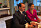 Prins Daniel och Kronprinsessan Victoria har möte i matsalen på Haga slott, hon i rosa top