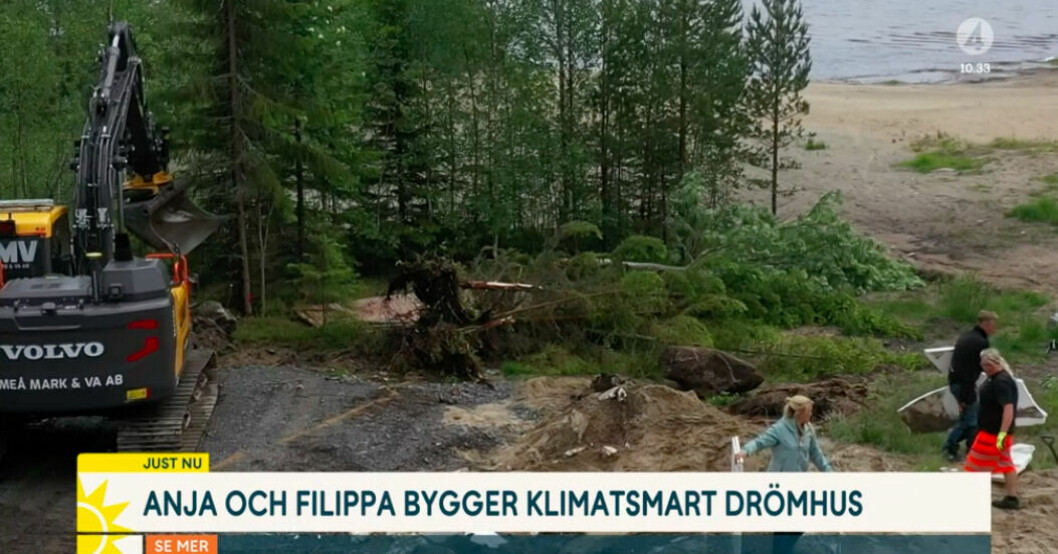 Anja Pärsons och Filippa Rådins hem på strandtomt