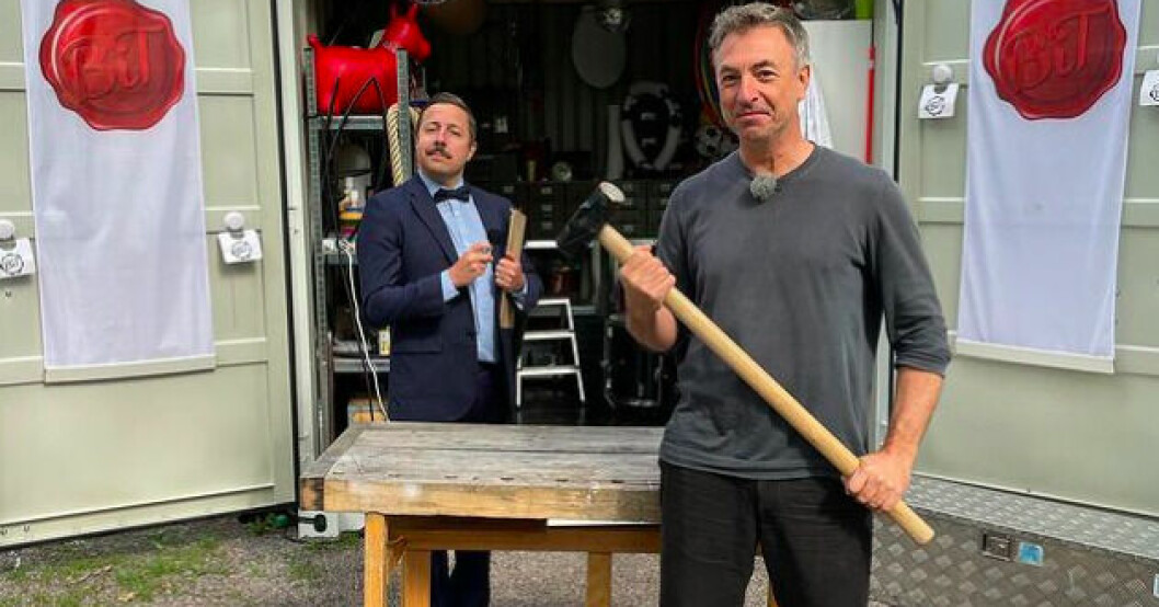 På Instagram har Tareq Taylor berättat om hur glad han är över att vara med i Bäst i test. Foto: Instagram/tareqtaylor David Sundin och Tareq Taylor