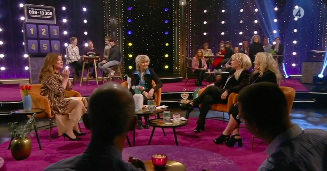Bingolotto och Lotta Engberg får kritik efter förra söndagens program. Lotta Engberg i Bingolotto
