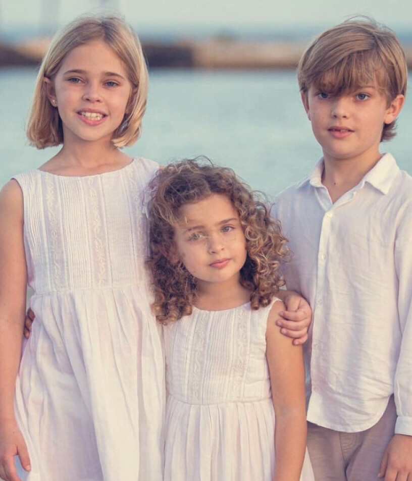 Prinsessan Madeleines tre barn: Leonore, 8, Adrienne, 4, och Nicolas, 6. Prinsessan Madeleines barn prinsessan Leonore, prinsessan Adrienne och prins Nicolas 2022