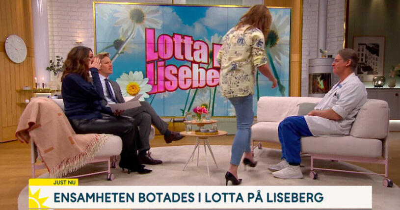 Lotta Engberg i Nyhetsmorgon