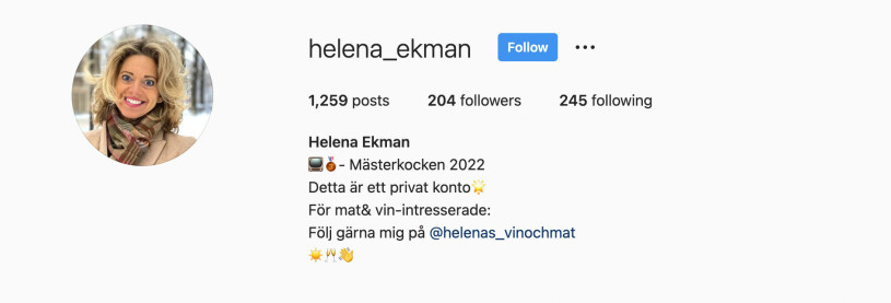 Helenas hemliga konto.