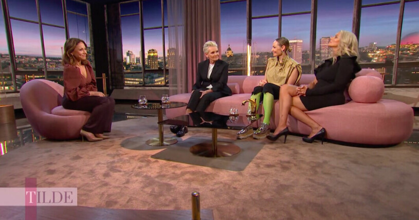 Förra lördagen gästade Eva Dahlgren, Carina Berg och Carolina Gynning talkshowen. Tilde de Paula, Eva Dahlgren, Carina Berg och Carolina Gynning