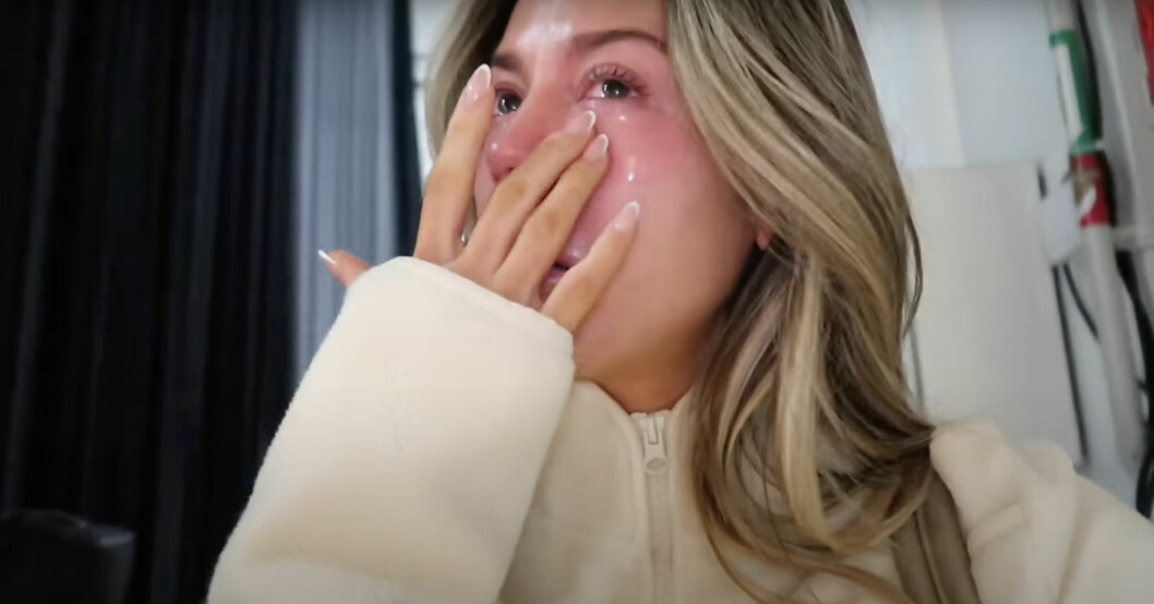 Bianca Ingrosso blir känslosam i youtubevideo
