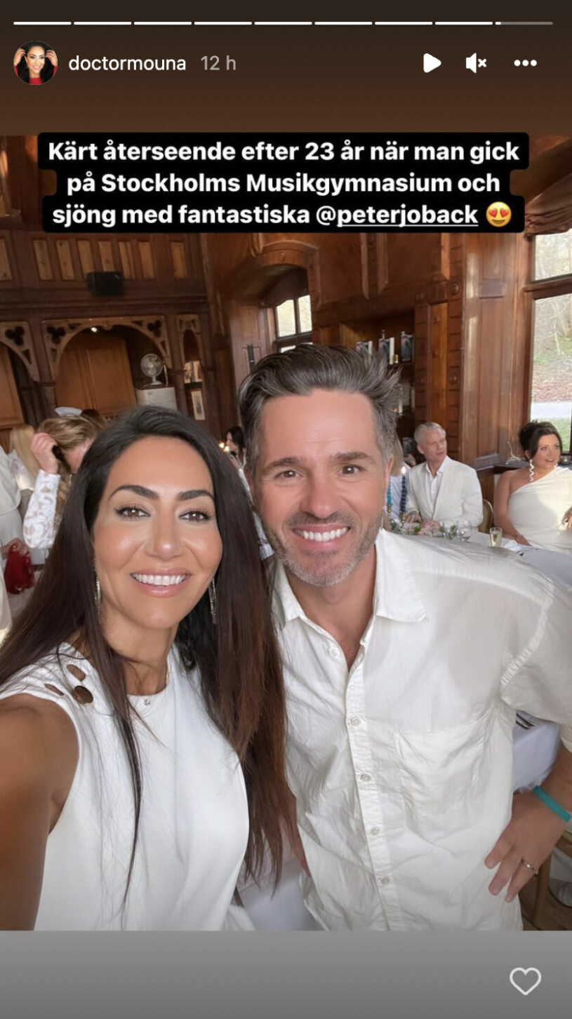 Mouna Esmaeilzadeh och Peter Jöback