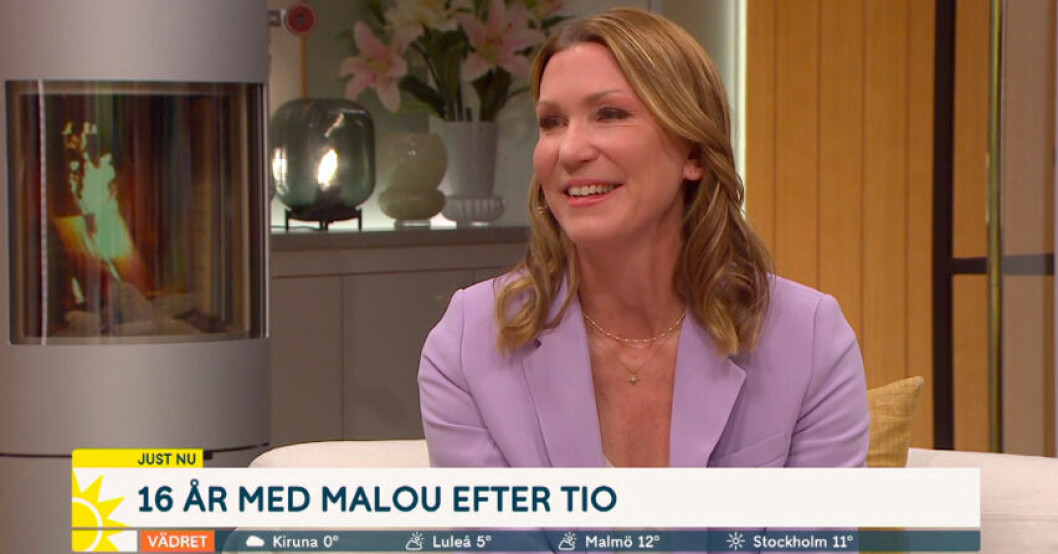 Jenny Alversjö vill jobba på Nyhetsmorgon till hon dör, nästan. Jenny Alversjö i Nyhetsmorgon