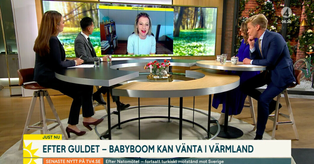 Babybesked i Nyhetsmorgon! TV4 Nyhetsmorgon