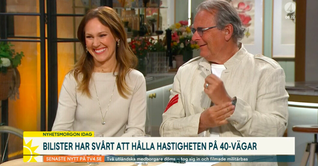 Steffo Törnquist ger ett vagt svar på hastighets-frågan... Maria Forsblom och Steffo Törnquist