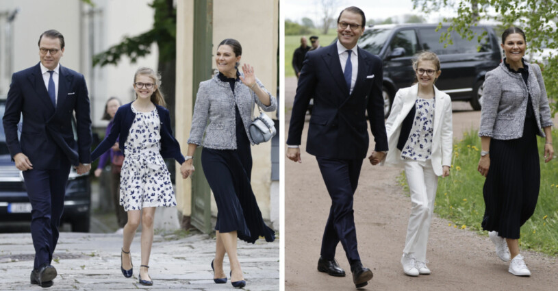 Kronprinsessfamiljen förespråkar verkligen kläder efter väder!